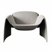 Modern Accent Single Sofa Chair in a sculptural gray design, perfect for modern small spaces.
