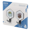 Perfect Dealz 2 Piece Plastic Sticky Hooks