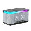 Smart Multifunction Alarm Clock with Bluetooth Speaker in sleek design showing time display.