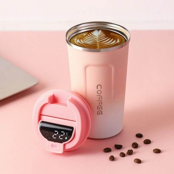 Perfect Dealz 500ml Stainless Steel Temperature Display Coffee Flask