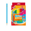Perfect Dealz Plastic-Coloured Pencil Set 7" Hexagonal 2.6mm Core