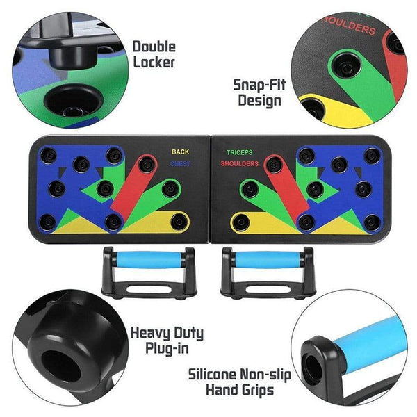 9 in 1 Fitness Multifunctional Foldable Push Up Board image 2