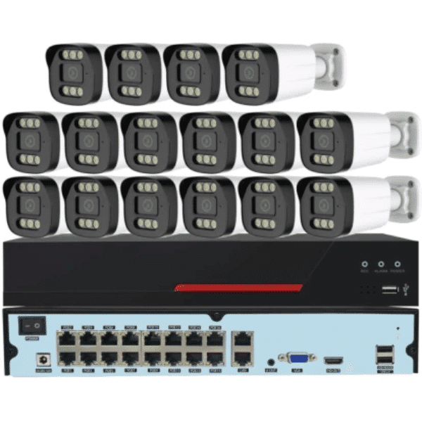 5MP 16 Channel ADH Full Color with Audio CCTV Camera Kit image 1