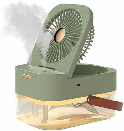 3 Speed Air Conditioner Fan with Dual Humidification Spray and Night Light image 2