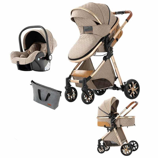 Baby Stroller with Car Seat and Mommy Bag image 2