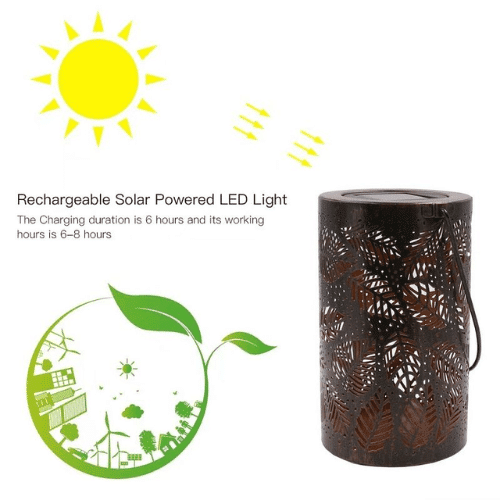 Leaf Hanging Solar Lantern image 6