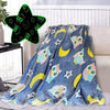Perfect Dealz Glow in The Dark Owl Throw Blanket