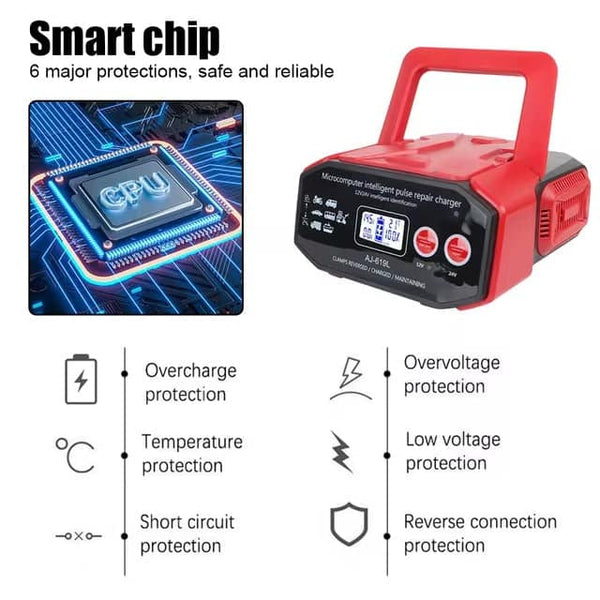 400W Smart Auto Battery Charger 12V/24V image 2
