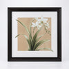 Framed White Orchid Botanical Wall Art Print