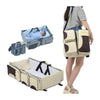2 in 1 Travel Baby Bed & Bag shown as a portable baby bed and carry bag, convenient for traveling with infants.