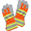 Perfect Dealz Reflective Leather Safety Palm Welding Gloves