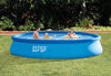 4m Round Inflatable Outdoor Family Swimming Pool with family enjoying a sunny day in the backyard.