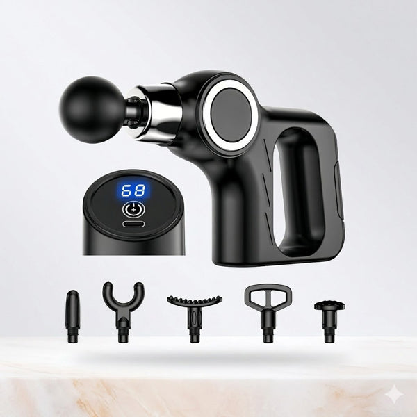Portable Electric Muscle Massage Gun with LCD Screen