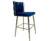 Perfect Dealz Luxe Velvet High-Back Bar Stool