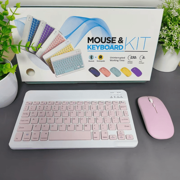 Colorful Mini Wireless Keyboard and Mouse Set image 3