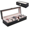 6 Slot Leather Watch Box image 1