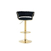 Velvet Swivel Luxury Bar Stool image 1