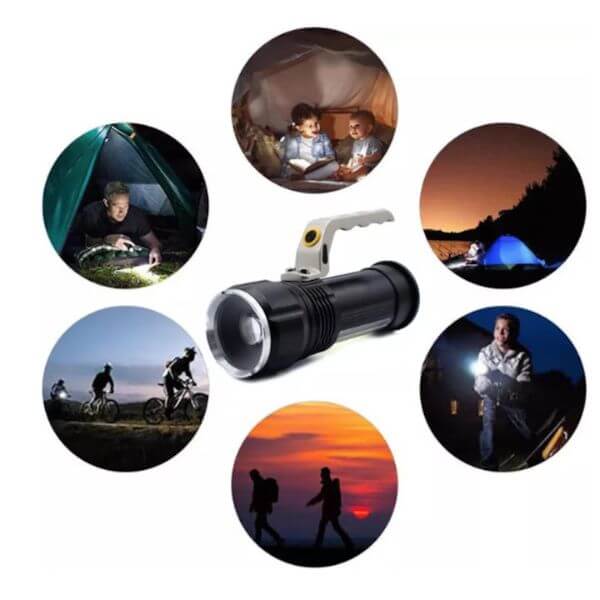 Perfect Dealz LED Rechargeable Flashlight Search Light