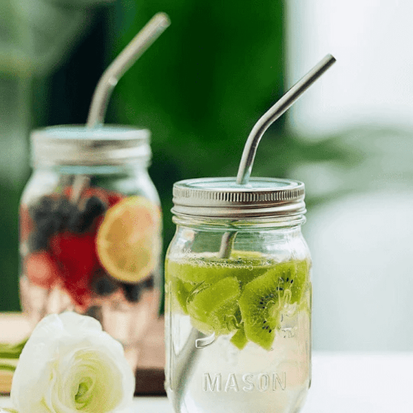 Perfect Dealz 4 Stainless Steel Straws with Brush