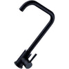 Deck Mounted Kitchen Mixer with 360-degree swivel spout for modern kitchens in sleek black finish