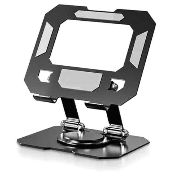 360 Degree Adjustable Tablet Stand with Rotatable Base for hands-free viewing and convenience.