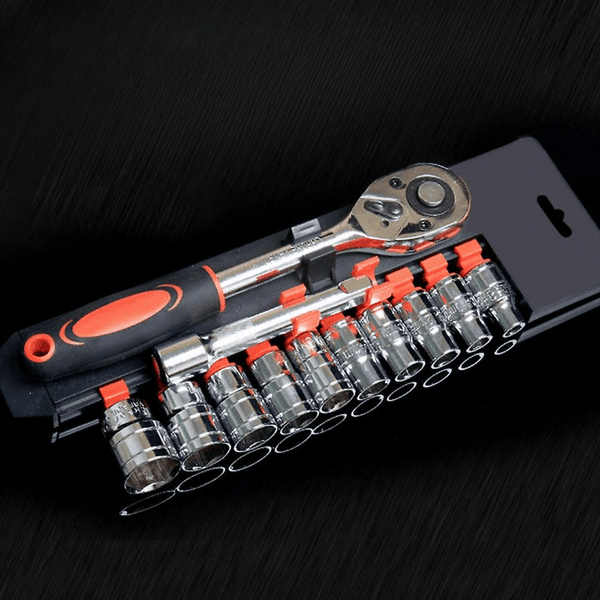 Perfect Dealz 12 Piece Ratchet Socket Set 3/8"