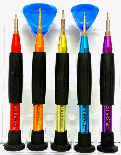 7 in 1 Precision Telecom Screwdriver Tool Set with colorful handles for electronics repair and maintenance.
