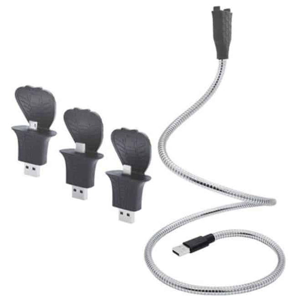 4 in 1 Flexible Charger Dock Stand with USB connections and flexible cable for versatile charging solutions.
