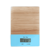 Digital Kitchen Scale with Tempered Glass with Bamboo Design displaying accurate measurements and stylish design.