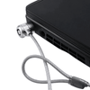 Secure Laptop Security Cable Lock attached to a laptop, providing theft protection and safety for devices.