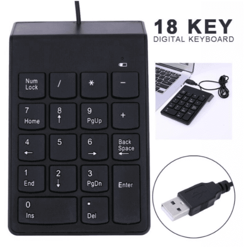 Perfect Dealz Compact USB Number Pad - Efficient Typing Made Easy