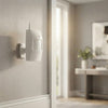 433MHz Wireless PIR Motion Detector Unit mounted on a wall in a modern interior space.