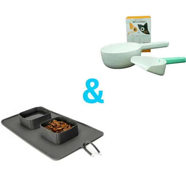Perfect Dealz Cat or Dog Litter Shovel and Foldable Bowl