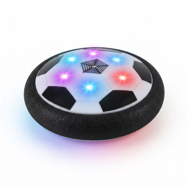 LED Hover Soccer Ball with colorful LED lights for indoor play, featuring a hover-style design.