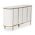 Modern Luxury Sideboard Table with marble-effect top and gold accents for stylish storage.