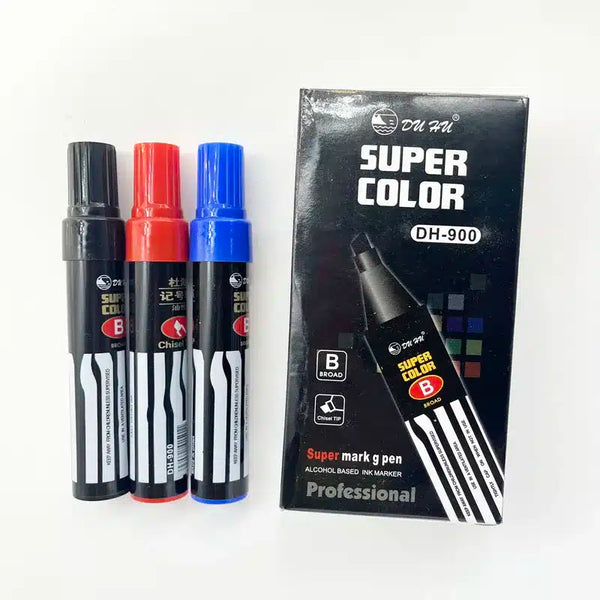 Perfect Dealz 6 Piece Black Super Color Permanent Marker