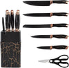 7 Piece Marble Kitchen Knife Set with Stand and Base image 4