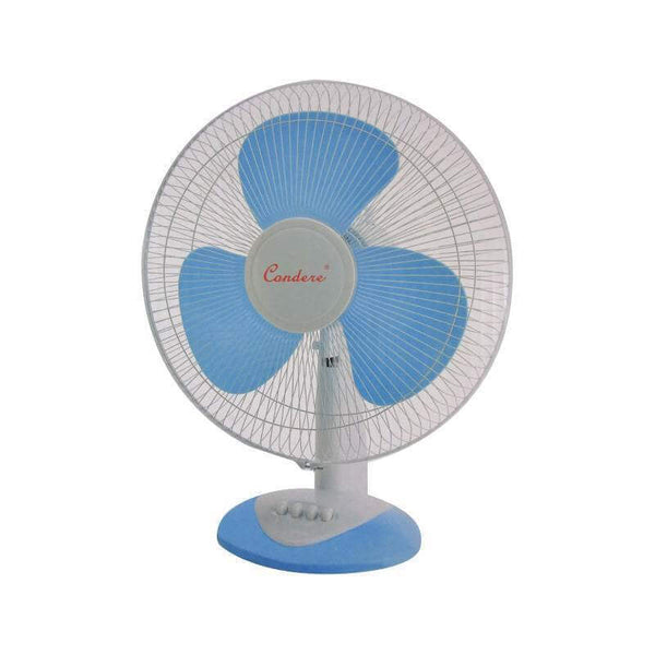 16 Inch Table Fan – Adjustable Personal Cooling Unit with blue blades and quiet motor
