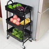 Perfect Dealz 3 Tier Metal Rolling Utility Organizer Rack