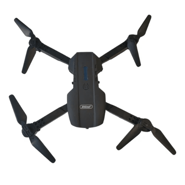 Falcon Wireless Drone from top view showcasing its sleek design and four propellers.