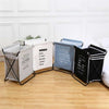 Steel Frame Collapsible Laundry Hamper Wash Day Laundry Basket image 0