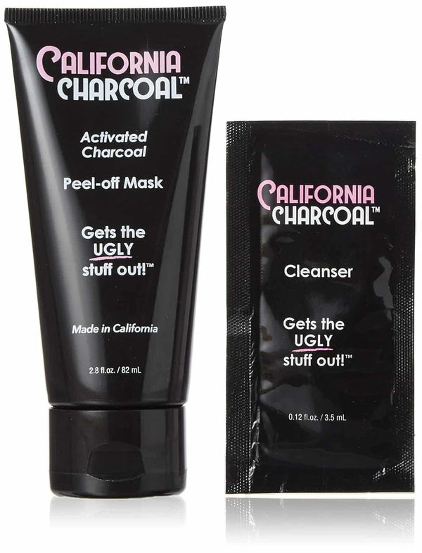 Charcoal Blackhead Removal Mask: California Charcoal Activated Charcoal Peel-off Mask and Cleanser for blackhead removal, gets the ugly stuff out!
