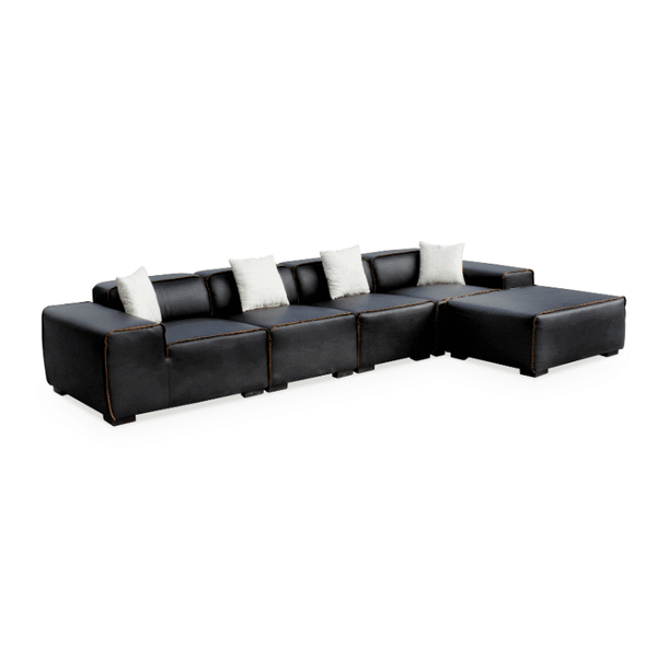 Modern Modular Sectional Sofa featuring sleek design and comfortable cushions.