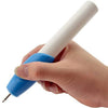 Ez Engraving Pen held in hand, showing precision engraving capabilities for DIY and crafting.