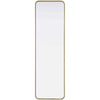 Full Length Leaner Floor Mirror with minimalist frame, perfect for brightening and enhancing room space.