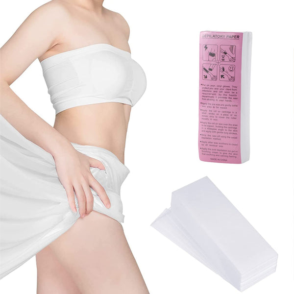 Perfect Dealz 100 pcs Non Woven Hair Removal Paper Depilatory Wax Strips