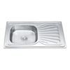 Perfect Dealz Single Bowl Stainless Steel Kitchen Sink with Drainboard