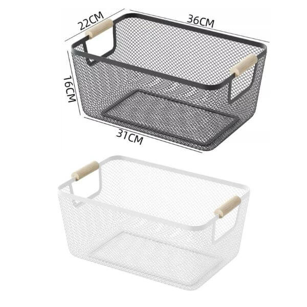 Perfect Dealz Large Stainless Steel Mesh Storage Basket