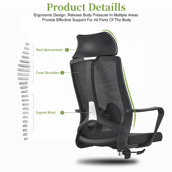 Perfect Dealz Headrest Mesh Office Chair