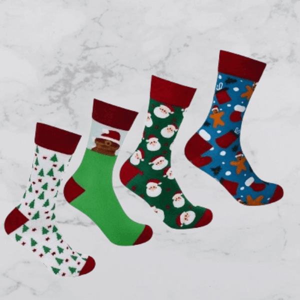Perfect Dealz Festive Men’s Christmas Socks – Assorted Designs